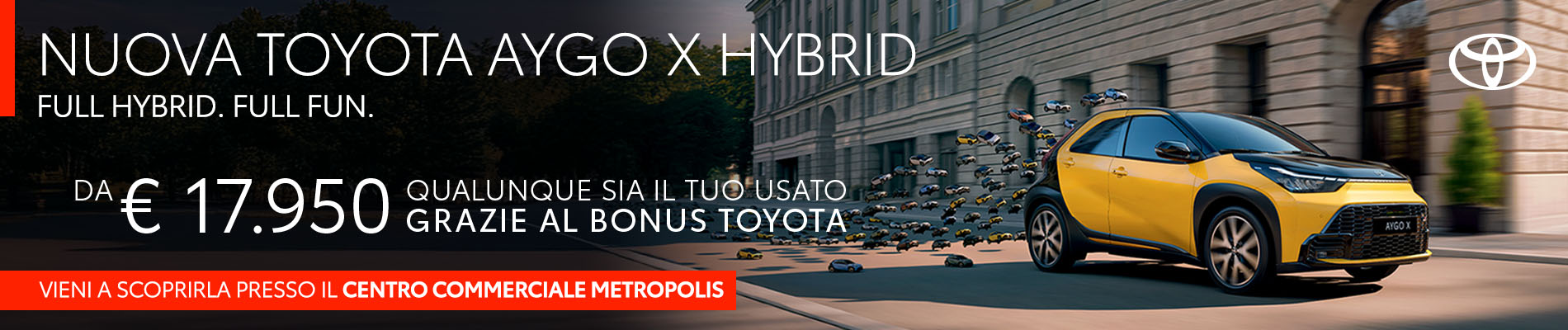 Metropolis Aygo X Toyota Ibrido Cosenza Rende Gennaio Saldi Calabria Desk