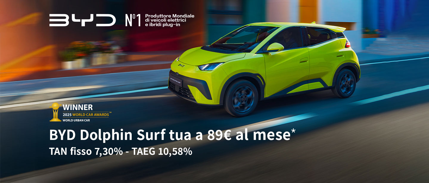 Head BYD DOLPHIN SURF COSENZA RENDE CALABRIA