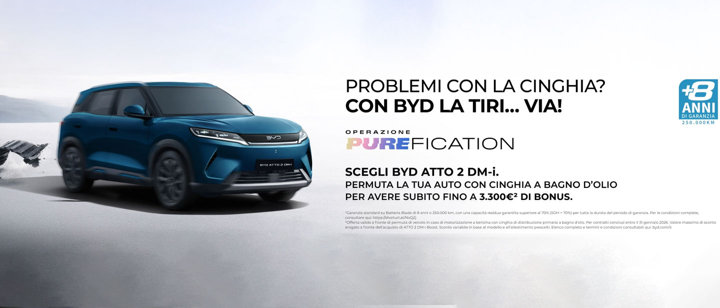 BYD Atto 2 Super IBRIDO BYD CHIAPPETTA Cosenza Rende Calabria Header