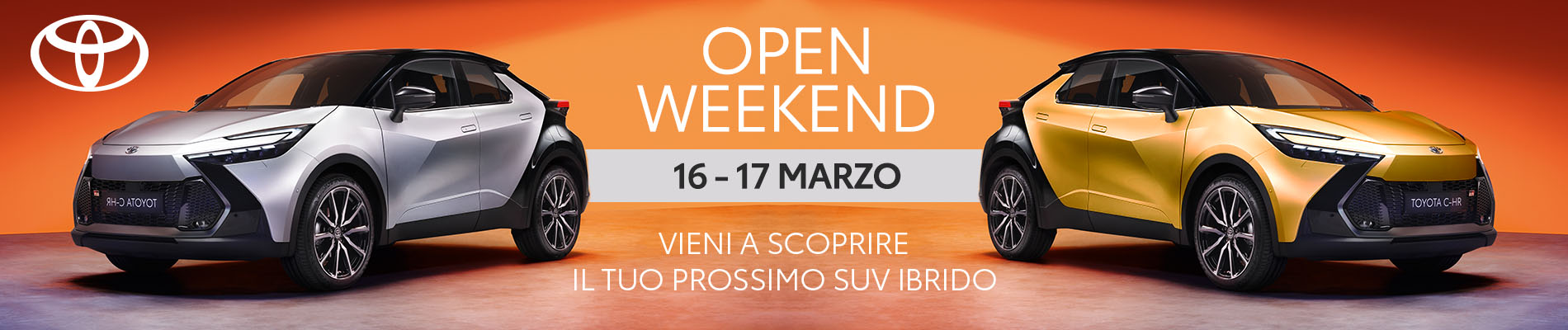 OPEN WEEKEND Toyota C HR Cosenza Rende Calabria Toyota Chiappetta 1400